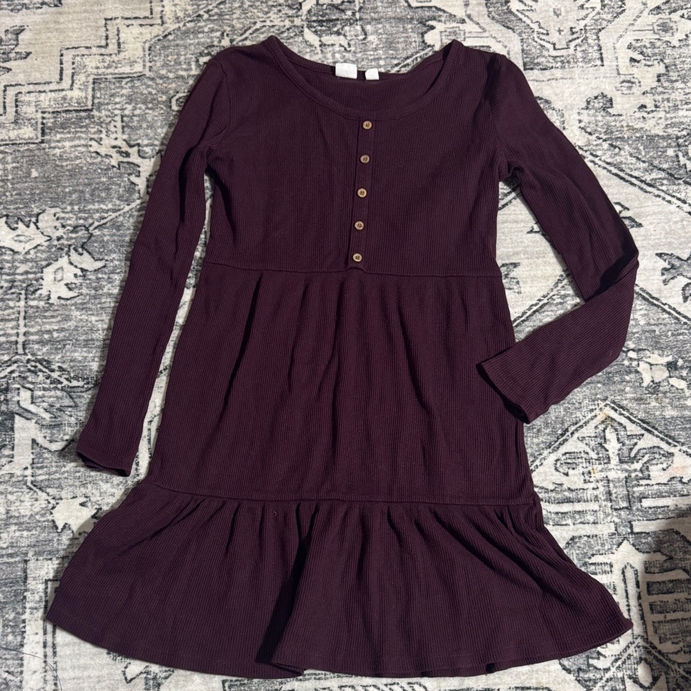 GAP Kids' Burgundy Buttoned Casual Dress